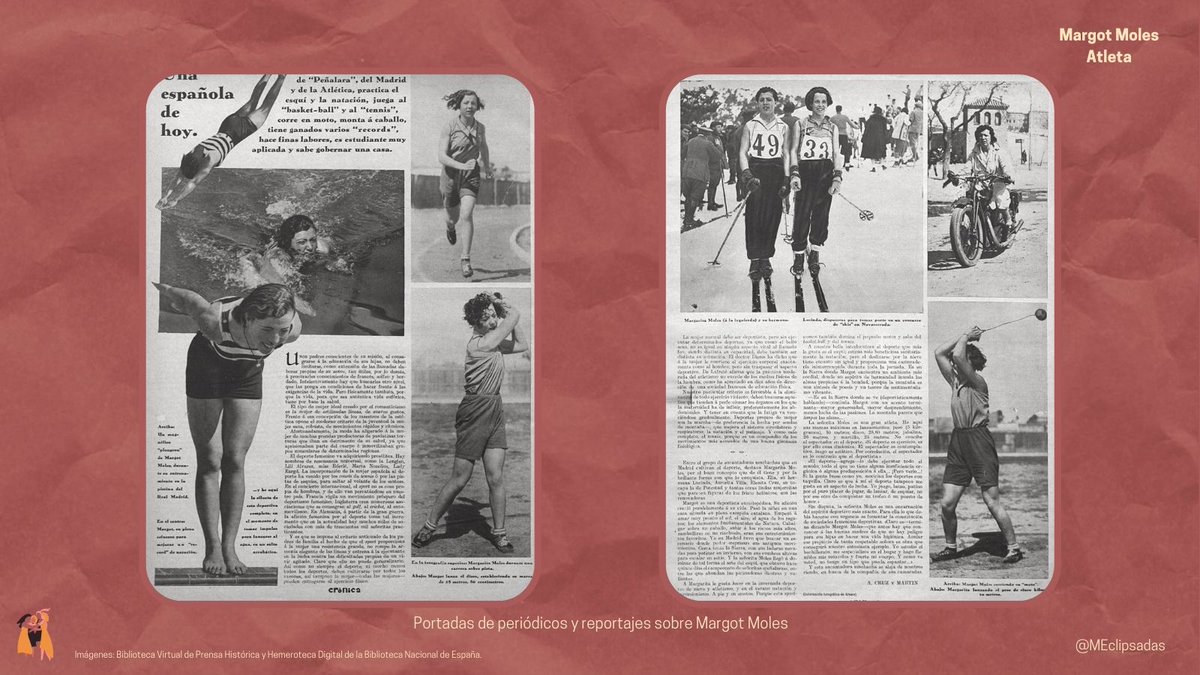 MEclipsadas's tweet photo. En 1932, Margot Moles logró la mejor marca mundial de martillo y batió numerosos récords como el español de lanzamiento de disco (hasta en cinco ocasiones: de 1929 a 1934). #MujeresEclipsadas https://t.co/EMzIg1siWX