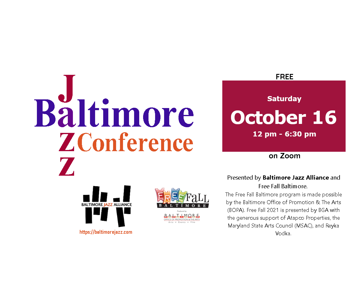 BaltimoreJazz1's tweet photo. This Saturday! Free, informative, and fun! https://t.co/9wWecZH3yX Including a live concert by Aaron Hill streamed from West Baltimore by Blue House Productions. #freefallbaltimore #baltimorejazz #virtualevents https://t.co/7BqeTQWLul