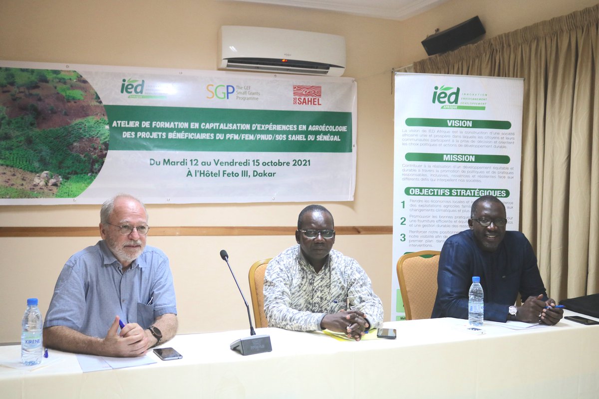 IEDAfrique's tweet photo. Atelier de formation en capitalisation d’expériences en agroécologie des projets bénéficiaires du PFM/FEM/PNUD/SOS SAHEL du Sénégal
@UNOPS_Senegal @SOS_SAHEL_ @UNDP @UNDPWACA
#smallgrantproject #agroecologie #sustainableagriculture https://t.co/fFeYIdfV8J