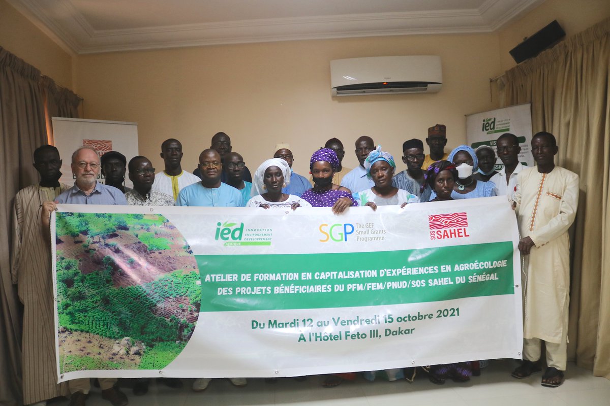 IEDAfrique's tweet photo. Atelier de formation en capitalisation d’expériences en agroécologie des projets bénéficiaires du PFM/FEM/PNUD/SOS SAHEL du Sénégal
@UNOPS_Senegal @SOS_SAHEL_ @UNDP @UNDPWACA
#smallgrantproject #agroecologie #sustainableagriculture https://t.co/fFeYIdfV8J