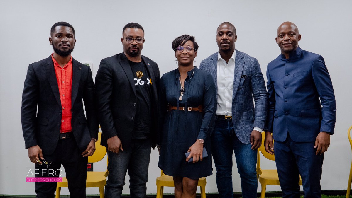 "LES APEROS ENTREPRENEURS"
Merci à nos experts Sidonie Latere CEO de Kobo Hub et représentante Kuzalisha,  Patrick Mulumba CEO du Groupe Logix , Jonathan Muyumb Managing Partener Proxima Advisory et Didier Mundela Coordonateur Adjoint de la réserve agricole de la RDC.