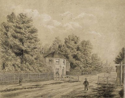 Hull_Museums's tweet photo. Newland Toll Bar by #FSSmith.
The Beverley to Hull Road, which passed through Newland was turnpiked by an act of 1744, with a toll bar established at Newland, at a place called Newland Bridge. The turnpike was renewed in 1764 and ran until it was discontinued in 1871. #OldHull https://t.co/GZLNzXrDBH
