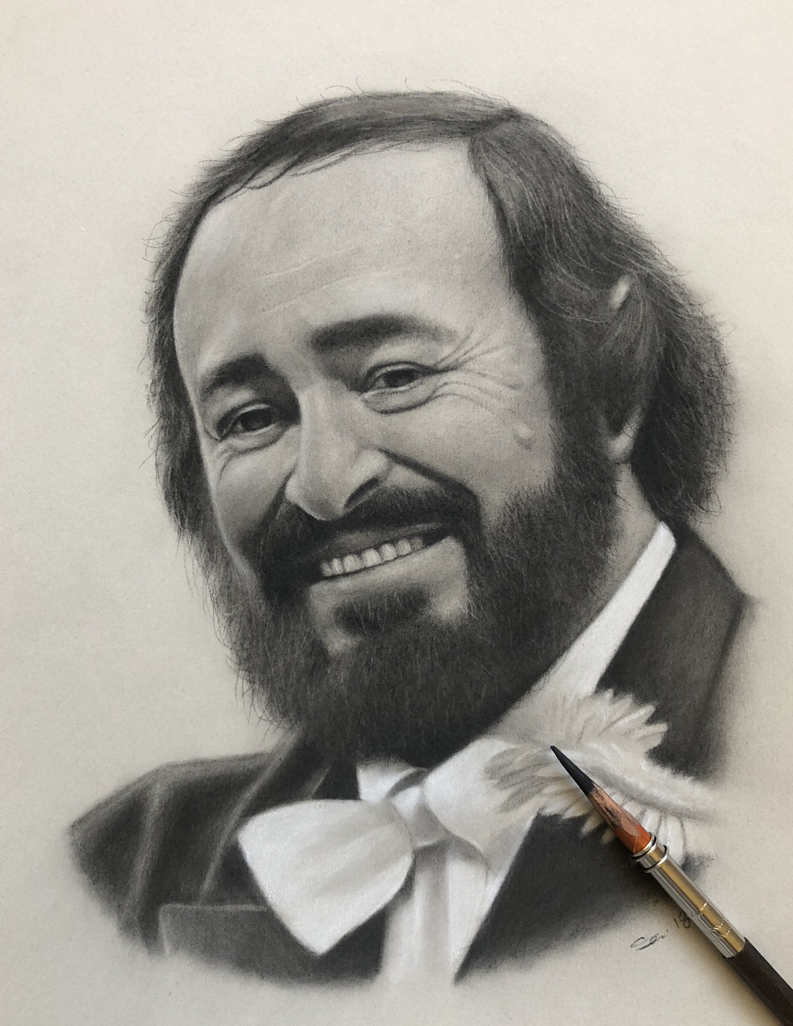 Happy birthday going out to the Italian operatic tenor, Luciano Pavarotti.   