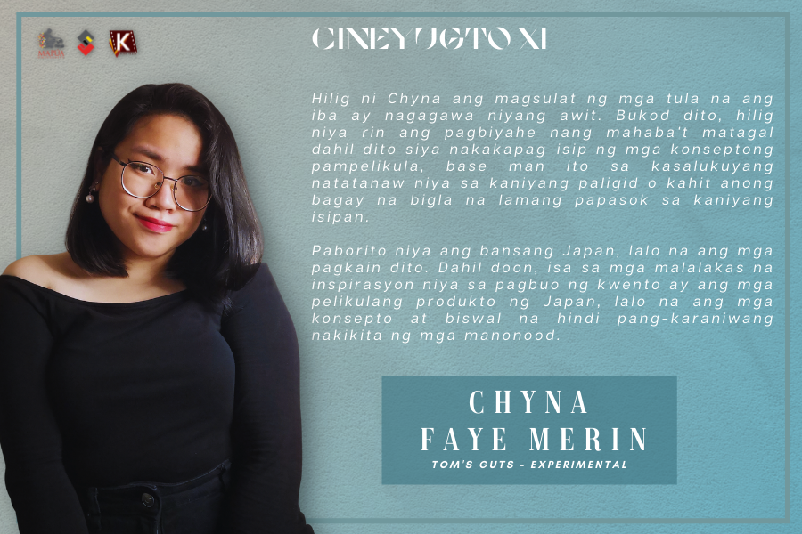 _kinoindio's tweet photo. Ating kilalanin si Chyna Faye Merin, ang direktor ng Tom’s Guts, at isa sa mga magde-depensa ng kanilang likha sa darating na Huwebes.

Saksihan ang kaniyang panibagong yugto sa ika-14 ng Oktubre 2021, mula 1pm sa Kino Indio Facebook page via Facebook Live. https://t.co/6QIQ88BFip