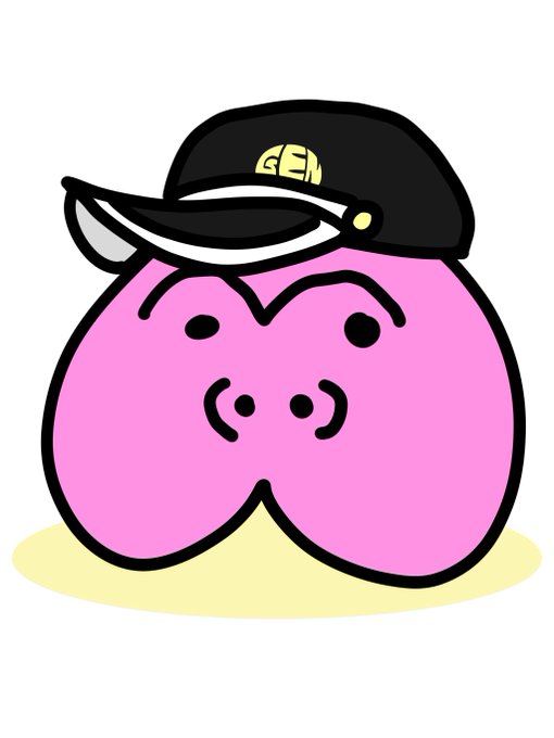 僕の自画像というかマスコットキャラというか変な物を描きました 