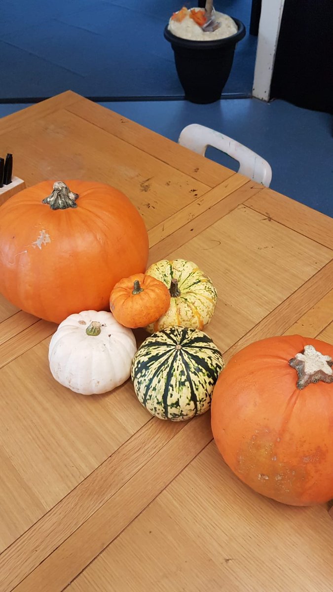 tiddlers1's tweet photo. The ripe large and small pumpkins revealed an abundance of seeds, the children will wash and dry the seeds and keep some in an envelope for planting in spring! We will roast some of the seeds, and make Pumpkin crisps and soup on Friday #seizetheseason #linkalwayslink #froebel https://t.co/cXZZiqwyZ0