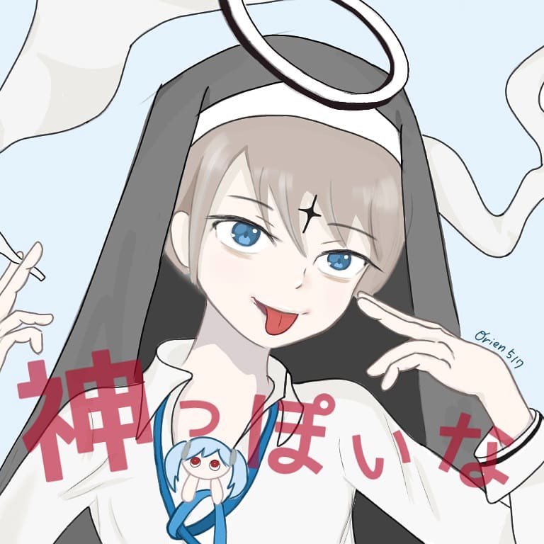 takaoripigu's tweet image. あすりさんの「神っぽいな」
めっちゃかっこよかったから
サムネ風に描いてみた

シャンティも良かった✨

↓「神っぽいな」ピノキオピーさま
あすりさん　歌みた
youtu.be/4blw0h-mKiE

#あすり　#イラスト
#絵描きさんと繋がりたい
#お絵描き　#illust　#絵師さんと繋がりたい　#ibispaint 　#art