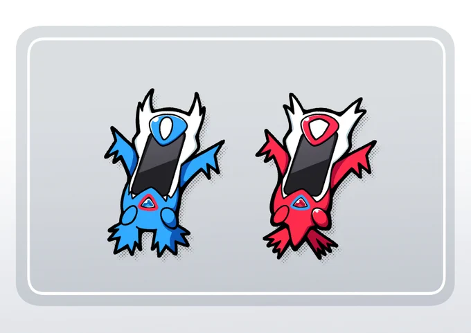 ラティオスフォン ラティアスフォン
メガラティオスフォン    メガラティアスフォン 
#ポケモン  #Pokémon  #イラスト 