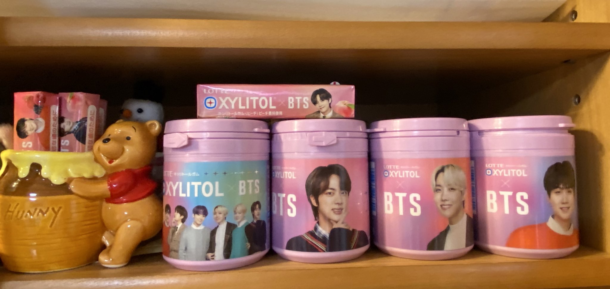 商品は直営店 ロッテ キシリトールガム『BTS』什器 陳列棚 POP ポップ
