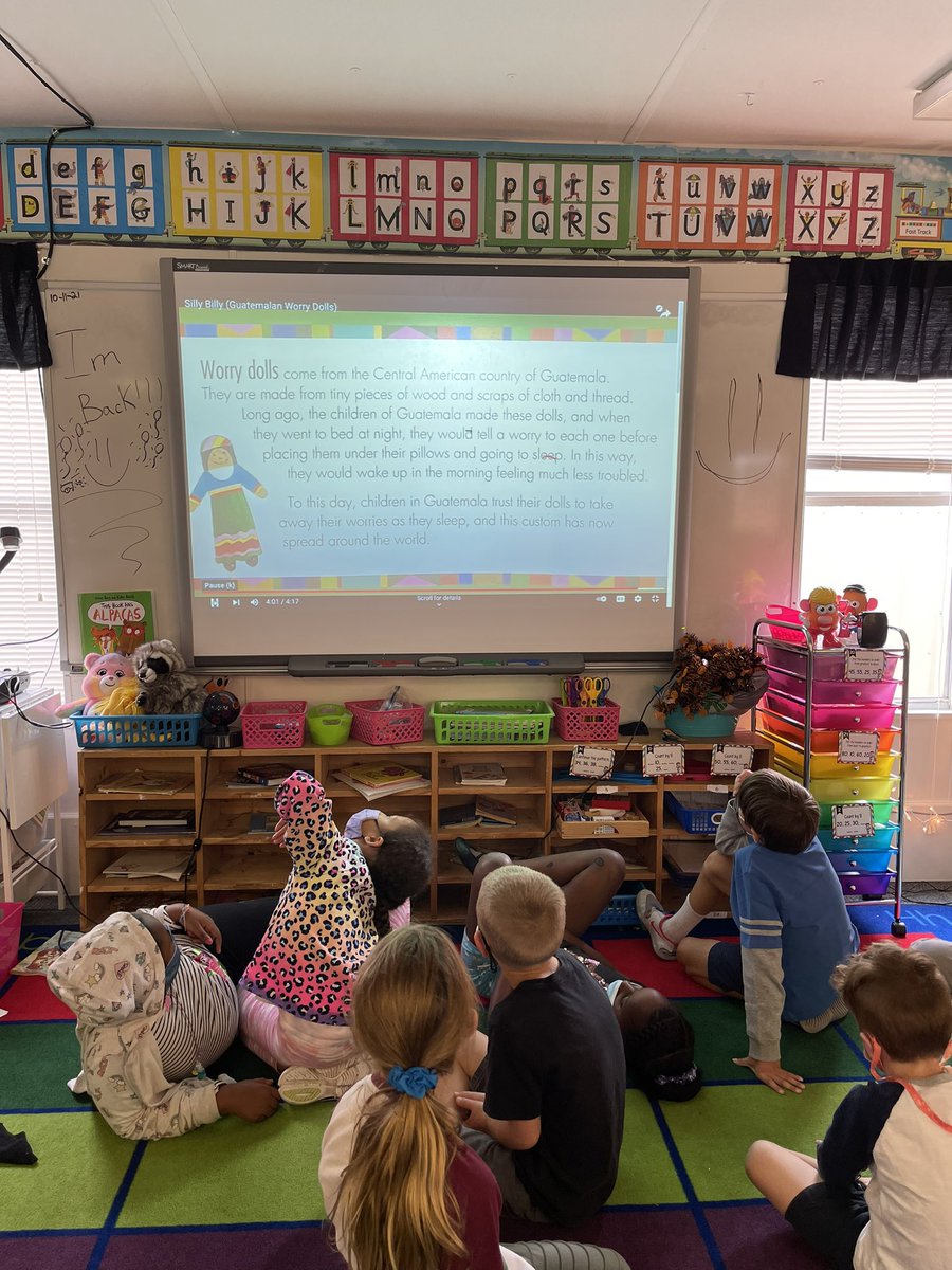GHamilton1111's tweet photo. Hispanic heritage month brought us to Guatemala today. We learned about worry dolls. The kids loved hearing the legend and and picking out some authentic worry dolls of their own! 
#CCSbetheone #CelebrateNCE #ncehispanicheritage #CelebrateDiversity https://t.co/cFaPIOHp33
