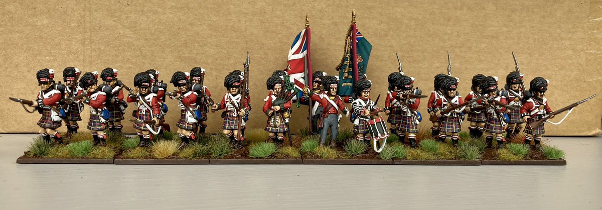 Drew_Carr_'s tweet photo. Latest unit of #Napoleonic #British finished in time for #Crackcon / 79th Regiment #CameronHighlanders / #wargaming #historical #miniatures https://t.co/AAgmQbOdKE