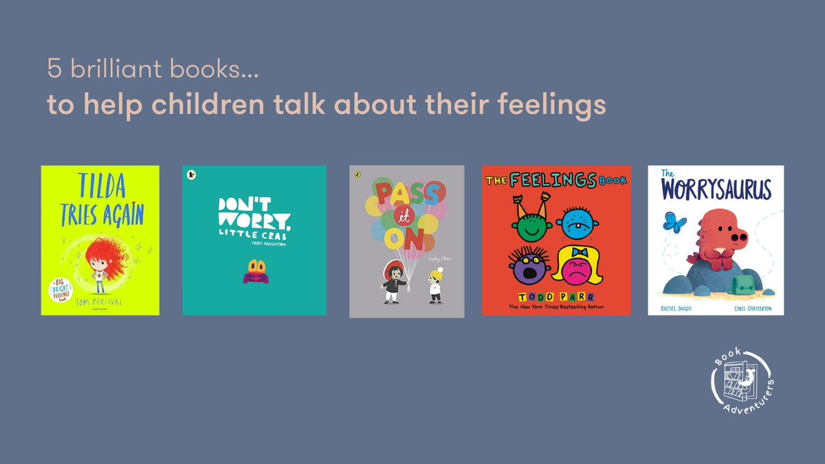 MaggieRoseBooks's tweet photo. 5 brilliant books to help children talk about their feelings
🔗https://t.co/G1tal1KPT1

On the back of #WorldMentalHealthDay it's useful to remember the power of stories.

We’ve rounded up 5 books to help you give your child some opportunities to talk about how they are feeling. https://t.co/vL9orCP06m