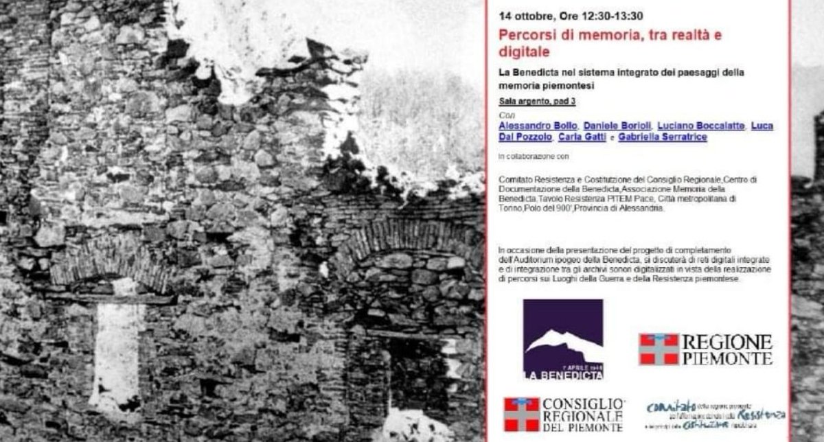 maxcarcione's tweet photo. Giovedì mattina al #Salone del #Libro 2021
#Benedicta #Resistenza #LuoghidellaMemoria https://t.co/RZVQNmtjwj