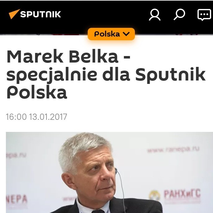 Pokaż mi swoich przyjaciół, a powiem ci gdzie stoisz, czyli Marek Belka i wywiadzik na wyłączność dla  komentatora agencji Sputnik Polska Leonida Swiridowowa. Wydalonego z Polski z podejrzeniem o szpiegostwo na rzecz Rosji.