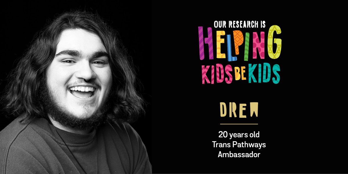 TheKids_AU's tweet image. Six years ago, Drew came out as trans &amp;amp; started his transition process. Now a @telethonkids Trans Pathways ambassador, Drew helps our Youth Mental Health team find better ways to support trans and LGBTQA+ young people through research: telethonkids.org.au/helping-kids-b…