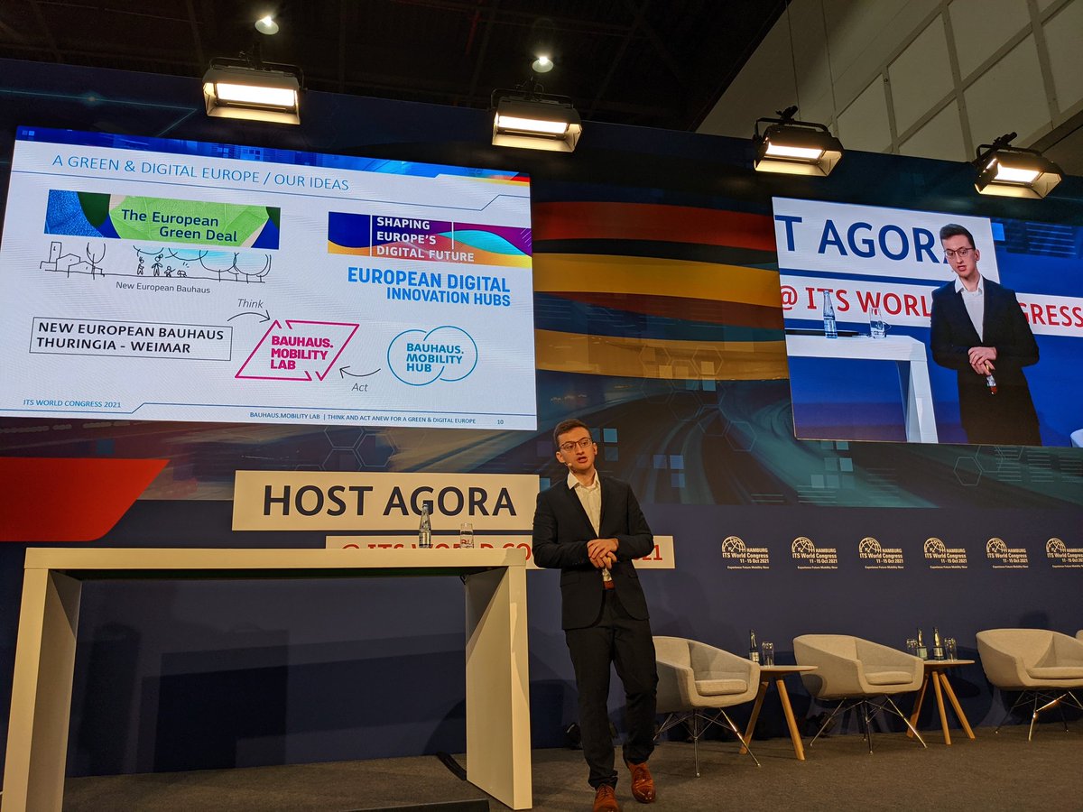 bauhauslab's tweet photo. We present #Thuringian ideas and initiatives on the #European #EUGreenDeal and #DigitalEU at @ITSHamburg2021 on the Germany Stage in Hall B4 https://t.co/xqG5abHiaS