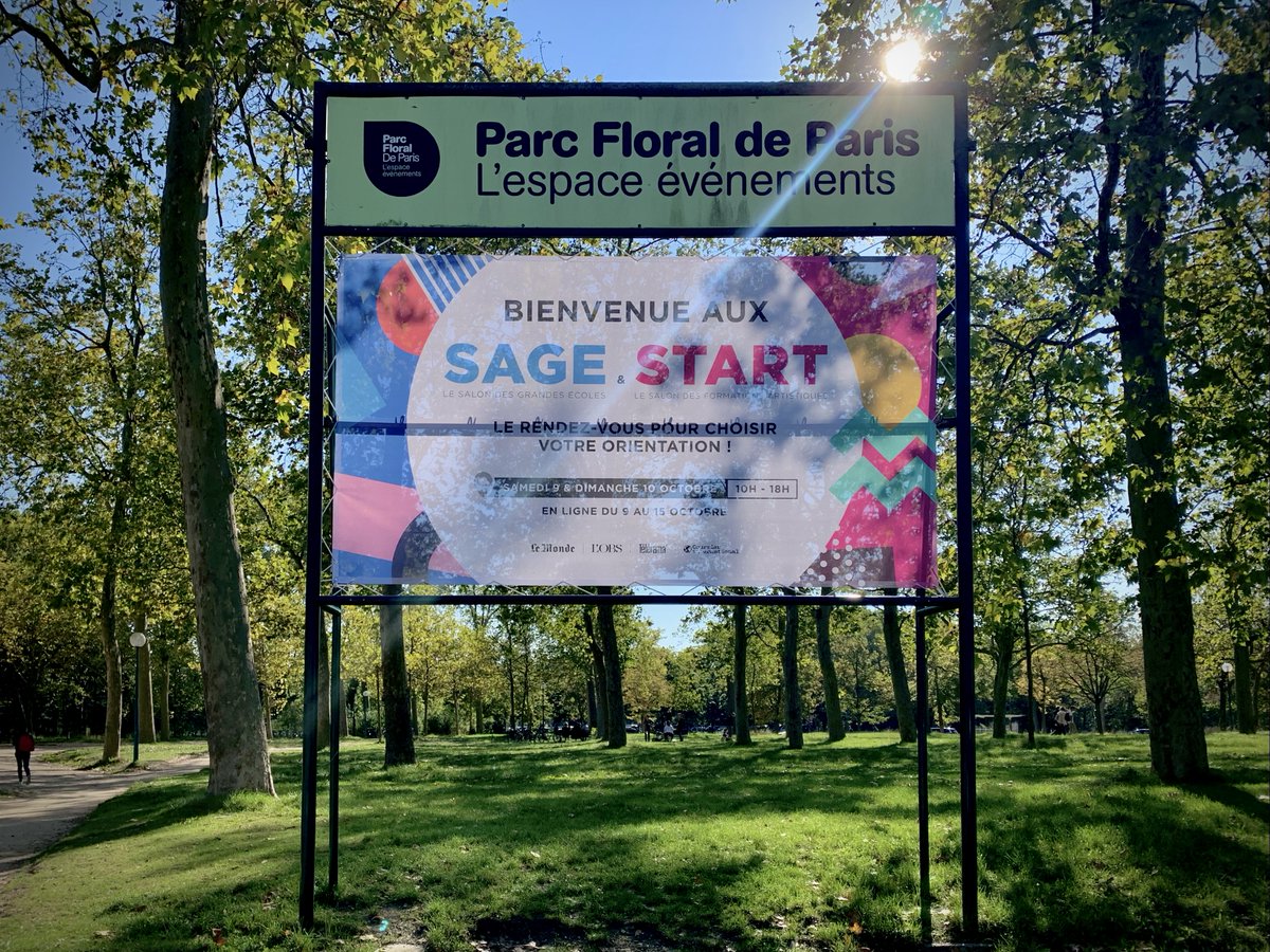 Merci à tous d'être venus au Parc floral ce week-end ! Le #SalonSAGE continue : rendez-vous en ligne jusqu'au 15 octobre.