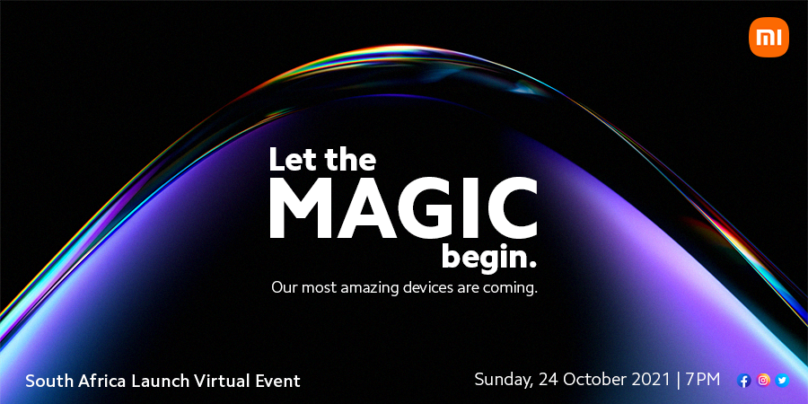 Hey 🇿🇦, are you ready to make #Cinemagic? Get excited, because we’re throwing a #Xiaomi11TProVirtualEvent for the #Xiaomi11TPro! Join us on Facebook on Sunday the 24th of October at 7PM (SAST) as we unveil one of our most exciting smartphones yet! #Xiaomi11TProVirtualEvent