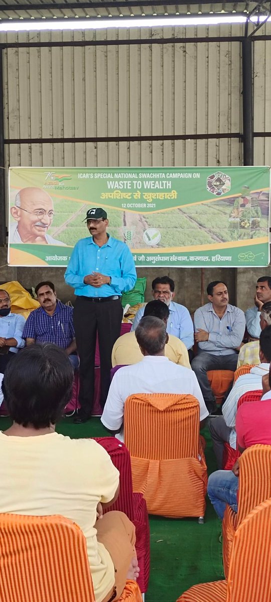 AmritFertilizer's tweet photo. #icar special #national swachhata campaign #waste to #wealth with #Amritfertilizer @sumitamisra @PMOIndia @RSSorg @Agriculturehry https://t.co/jwU3WiROdM