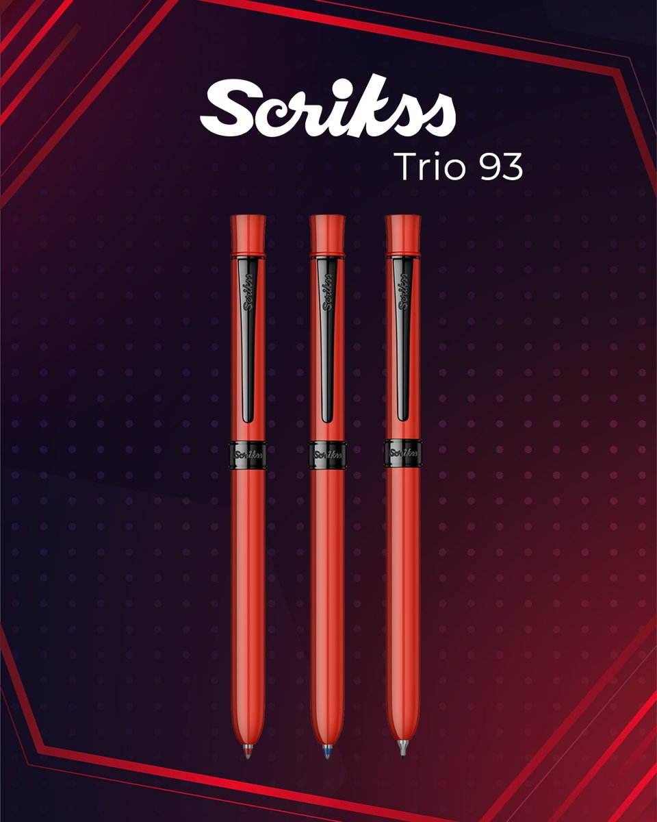 ScrikssPen's tweet photo. 3 features in one; Scrikss Trio 93 Multifunctional pen 🖊⠀
#Scrikss #writinginstruments #towriteistoact #Trio93 #Multifunctional https://t.co/QIae7GqDoW