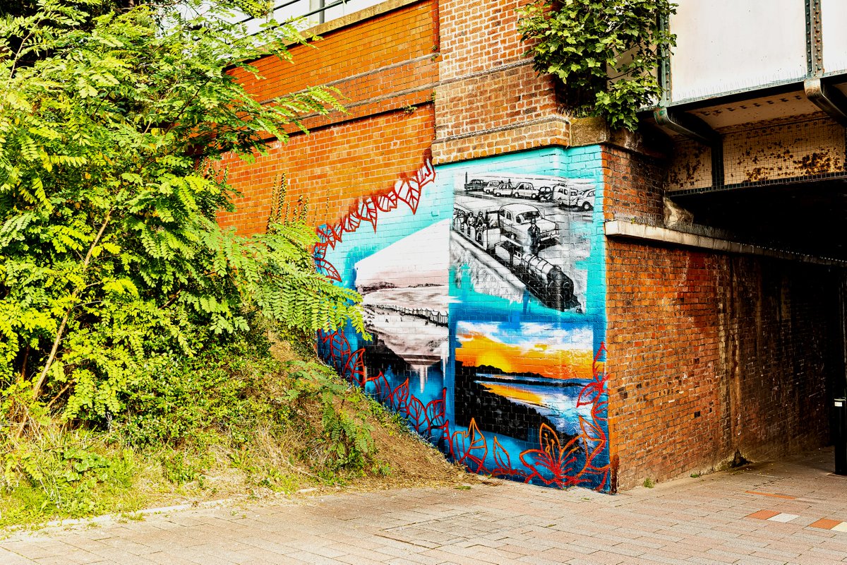 BJRoberts's tweet photo. This 'street-art' now adorns the pedestrian tunnel walkway leading from Colwyn Bay Station Square to the prom and beach. @Ruth_ITV @kelseyredmore @ItsYourWales @WalesCoastPath @northwalescom @AllThingsCymru @OurWelshLife @NWalesSocial #ColwynBay #StreetArt #PromandBeach #Wales https://t.co/ewBhOPqSOR