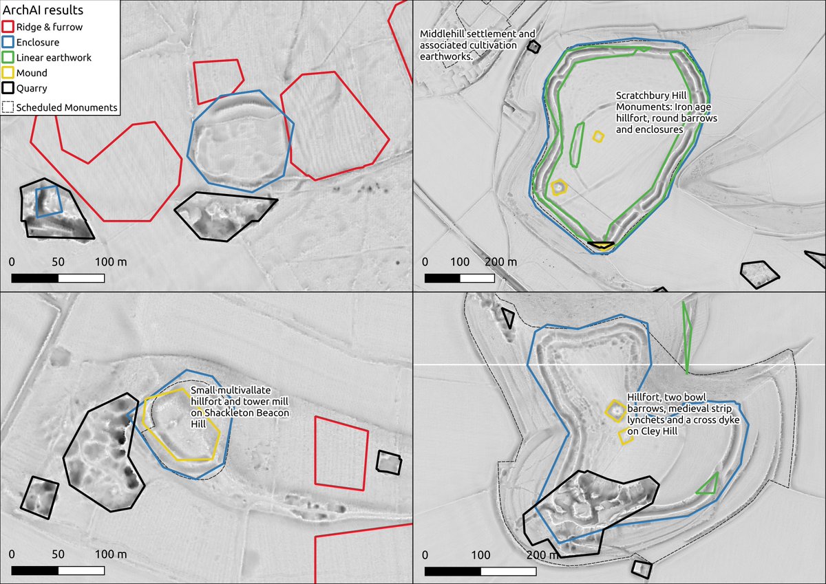 For #hillfortwednesday, we've put together some of our recent results from the #AI for all the #archaeology classes that we train on.

What do you think?