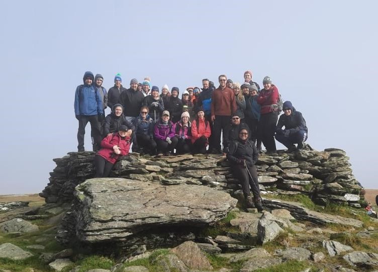 bearingpoint_ie's tweet photo. On Sunday, a team from our BearingPoint Ireland office climbed Lugnaquilla, the highest peak in Leinster, in aid of our charity partner  @CRYIre Thanks to everyone who supported #teambearingpoint and helped to raise over €4,000 for #CRY. #BearingPointIreland https://t.co/45hBUnQYwn