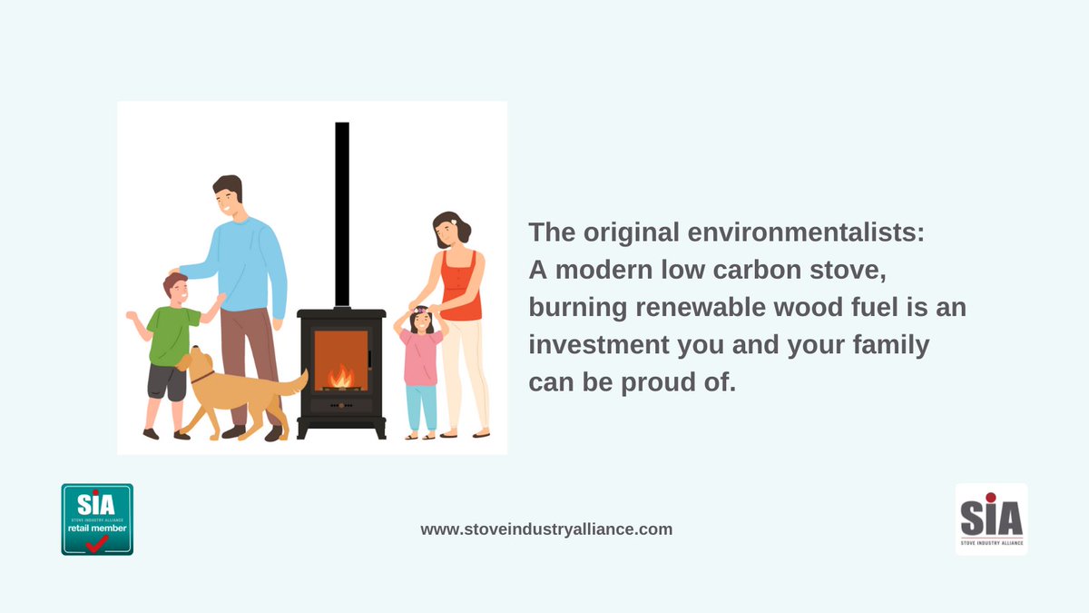Modern wood burning stoves deliver renewable, sustainable, low carbon, low emission &amp; affordable heating for families across the UK. An #ecodesign stove is an investment you can be proud of. 
stoveindustryalliance.com
#ecodesign #woodburning #sustainableheat #lowcarbon #lowemission