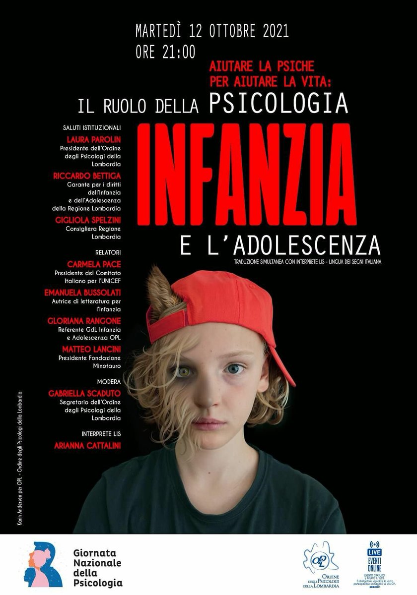 Redipsi's tweet photo. 📆Questa sera si terrà l’evento “Aiutare la psiche per aiutare la vita: Il ruolo della psicologia per l’infanzia e l’adolescenza”  

👉 L’evento OPL è aperto a tutti, previa iscrizione al seguente link: https://t.co/DLnZr1DnKh https://t.co/cxmSs1Iiq4