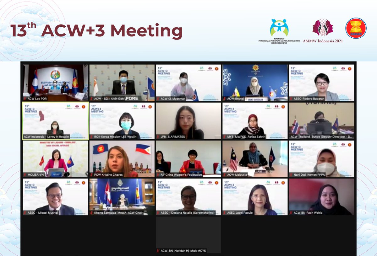 kpp_pa's tweet photo. Indonesia Pimpin Pertemuan 13th ACW+3, Bahas Praktik Baik Ekonomi Digital dan Inklusi Keuangan Tingkatkan Daya Saing Perempuan ASEAN
~ Road to The 4th Asean Ministerial Meeting on Women (AMMW) @ASEAN
#ACW #AMMW https://t.co/1pg4NfWkeW