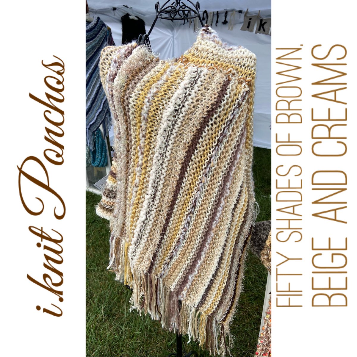 iknitchicago's tweet photo. i.knit Ponchos are so popular this fall. 💛🍂🍁
A great accessory piece for your wardrobe.
Order yours today!

#iknitchicago 
#fall2021
#hollyfest2021
#christmascrossroads# https://t.co/UcEJER2FxU