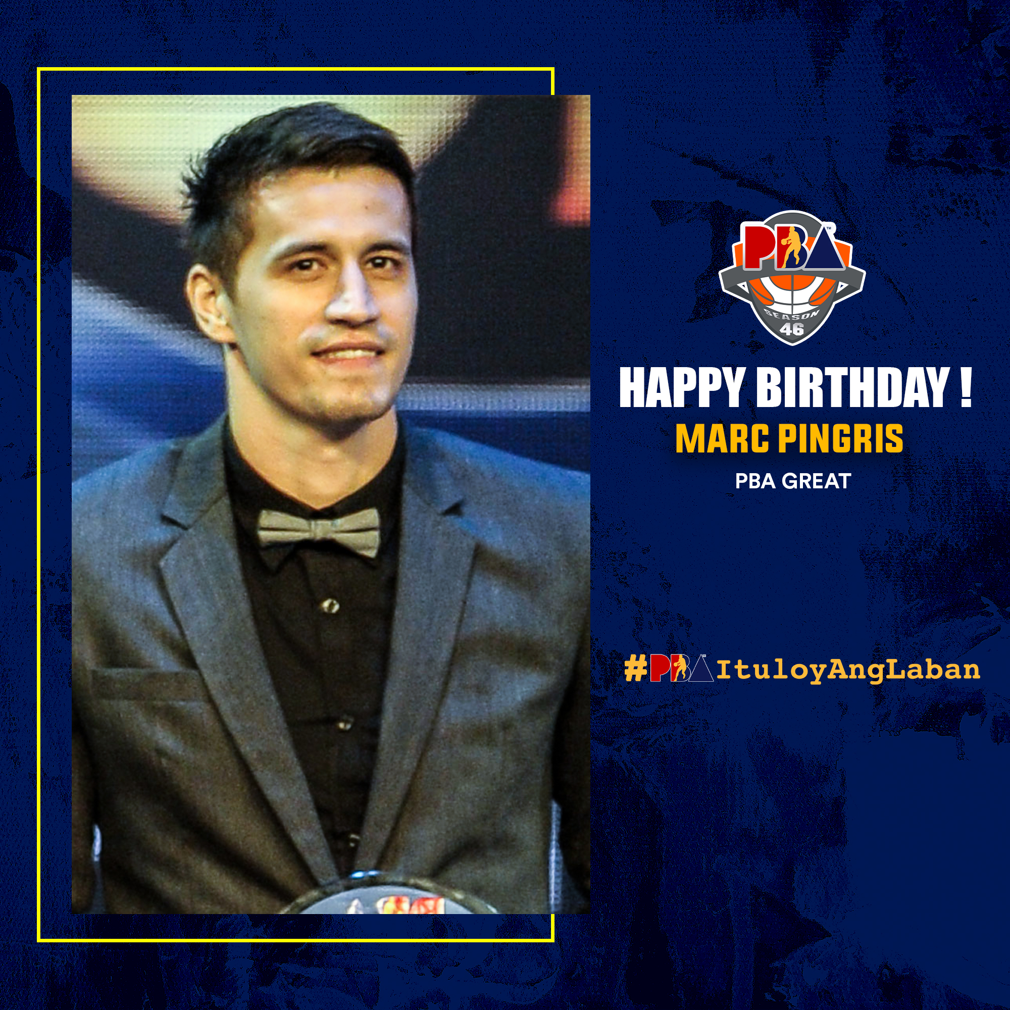 Pbaconnect: Happy 40th birthday to \Pinoy Sakuragi\", PBA Great Marc Pingris! 