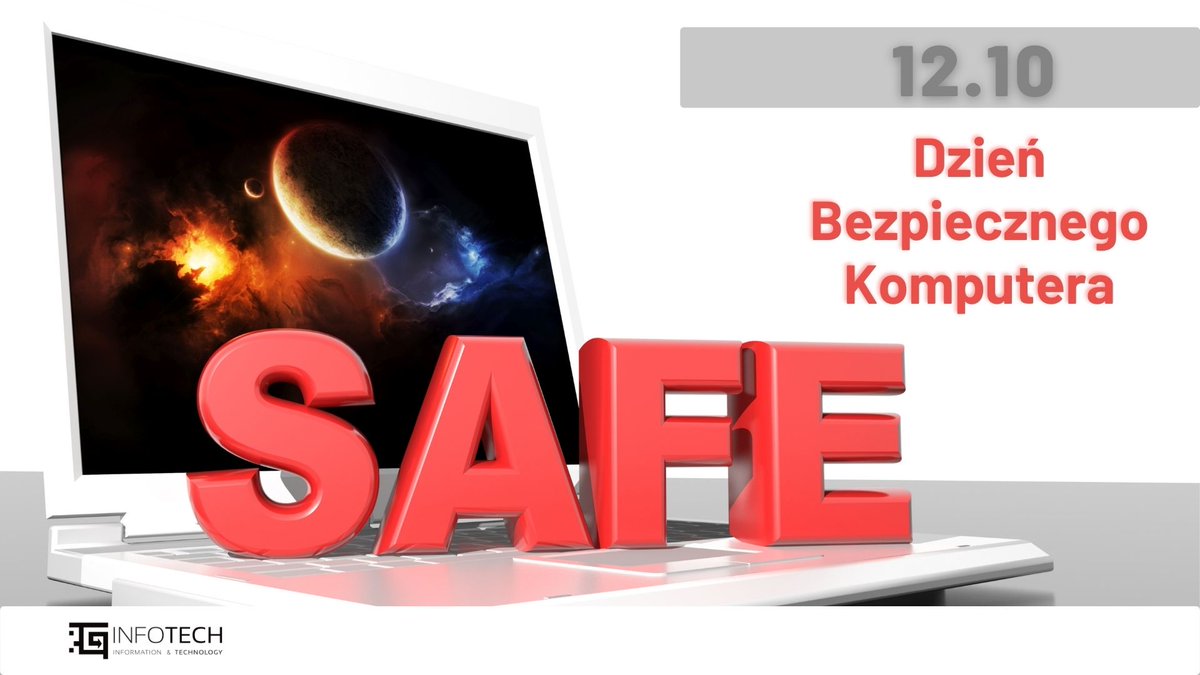 INFOTECH_com_pl's tweet photo. 12 października – dziś obchodzimy Dzień Bezpiecznego Komputera. 
Każdy posiadacz tego urządzenia na pewno wie, jak ważne jest zabezpieczenie sprzętu oraz danych w nim zawartych. Jak to zrobić, aby móc spać spokojnie? Zachęcamy do zajrzenia na nasz blog 👇
https://t.co/XSmzwOFgoL https://t.co/GlD5oCm59K