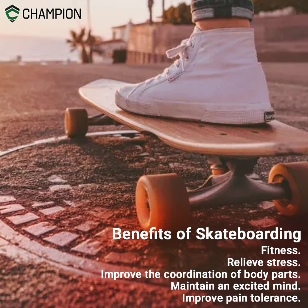 GoChampion4's tweet photo. Fitness needs to be maintained and the pain needs to be tolerated while skateboarding which allows the body to relieve stress and remain excited all the time. #champion #training #sports #skateboard #fitness #reliefstress #befit #workout #fitlife #skate https://t.co/2QuboNHkDS