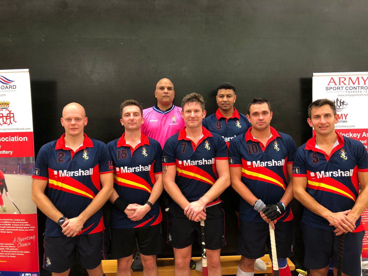 RemeHockey's tweet photo. Hockey is back !!! And the Masters team kicked it of last night winning the Indoor Inter Corps, the first time it is held. Today the other teams begin their quest for glory. @ArmySportASCB @Army_Hockey_UK @Official_REME https://t.co/ZBdTEdtMcI