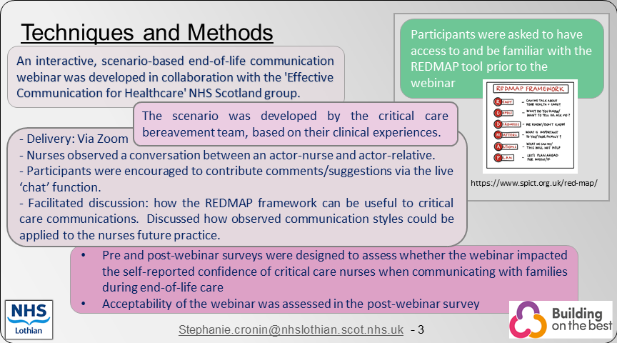 Palliative_Scot's tweet photo. Poster 11 #SPPCPosterParade - End-of-life care Communication: Developing an Educational Package for Critical Care Nurses @ICULone
@kirstyedinpall @NHS_Lothian @riecriticalcare https://t.co/4YdNTe23E4