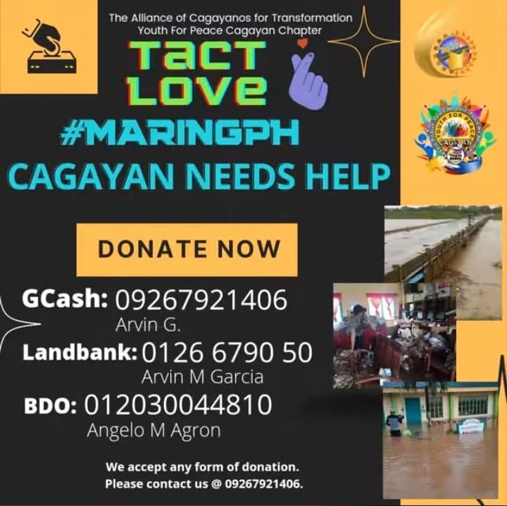 azd_vgtsx's tweet image. We the TACT ORGANIZATION conducting &quot;a-call-for-donation&quot; project. we are asking help for typhoon victims here in cagayan Valley. Kahit piso ay malaking tulong na yun sa lahat. And please share it to your friends. We  Thank you❣️

#CagayanValleyNeedsHelp 
#CagayanValleyNeedsHelp
