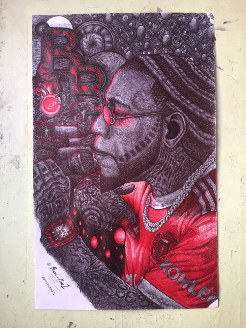 spardadesigns's tweet photo. @burnaboy @Polo_Capalot Undoubtedly the greatest of all time this is my pen art portrait of you I hope you like it https://t.co/Jkwd4IRWbf