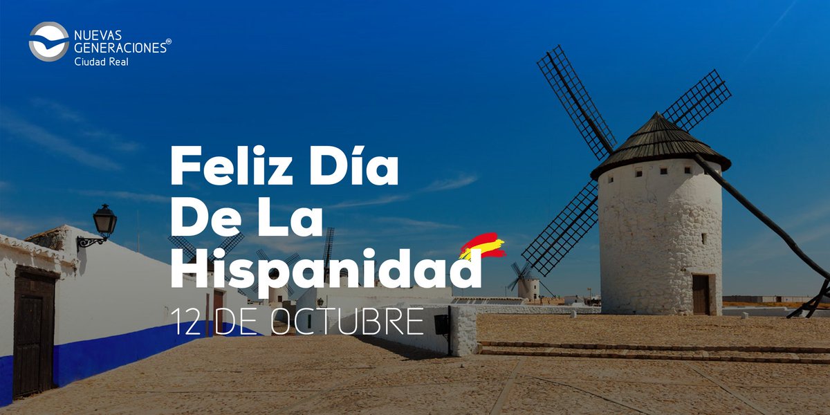 NNGG_CiudadReal's tweet photo. Desde @NNGG_CiudadReal os deseamos un Feliz Día De La Hispanidad🖤🇪🇦

#12DeOctubre #Creemos #DFN21 #SomosNNGG💙 https://t.co/SzLE9CEz9b