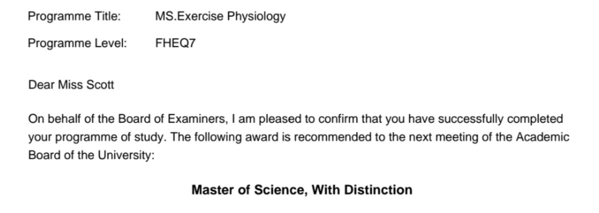 Lucy Scott (@loosyscott) on Twitter photo After a challenging but rewarding year at <a href="/LJMU/">Liverpool John Moores University</a> <a href="/LJMUSportSci/">LJMU Sport Science</a>, I'm so pleased to be finishing my MSc with a distinction and a project with real-life data collection. Many thanks to my brilliant supervisor <a href="/ProfNeilWalsh/">Neil Peter Walsh</a> for giving me that opportunity. After a challenging but rewarding year at <a href="/LJMU/">Liverpool John Moores University</a> <a href="/LJMUSportSci/">LJMU Sport Science</a>, I'm so pleased to be finishing my MSc with a distinction and a project with real-life data collection. Many thanks to my brilliant supervisor <a href="/ProfNeilWalsh/">Neil Peter Walsh</a> for giving me that opportunity.