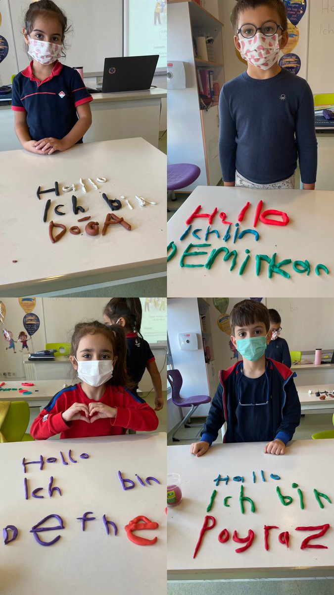 frauresitoglu's tweet photo. Die Klasse 1-C stellt sich vor 💙❤️ #werbistdu #Deutschstunde #daf @tezel_berrak @mesutcaglarr @BkYalova https://t.co/z7UmOkixgV