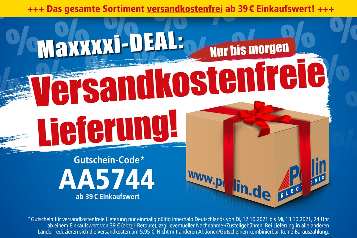 👉 Aufgepasst! Wir schenken euch die Versandkosten auf das ganze Sortiment ab einem Einkaufswert von 39 €! 
🔥 Profitiere zusätzlich von ausgewählten Maxxxxi-Deals unter ow.ly/Kv5550GpPDG
