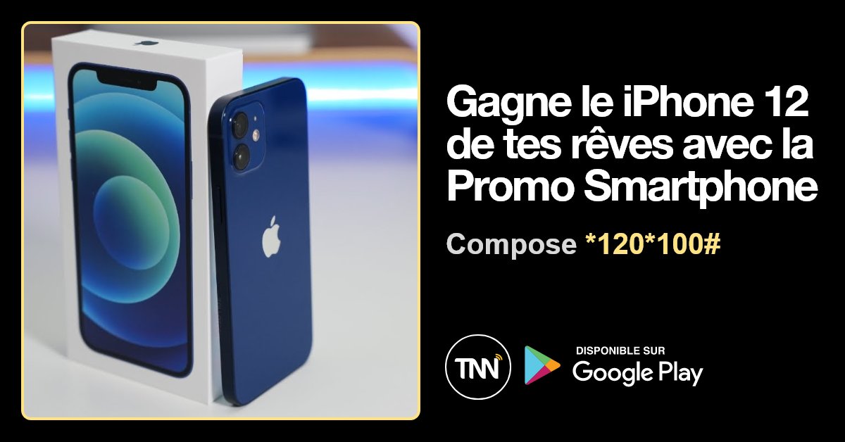 tele_na's tweet photo. Il n'est pas trop tard pour gagné le IPhone 12 de tes rêve !!!! 📱🎁 avec la promo smartphone.
 Tape vite *120*100# pour tenter ta chance !
@MTN_123 https://t.co/FXFPCozek1