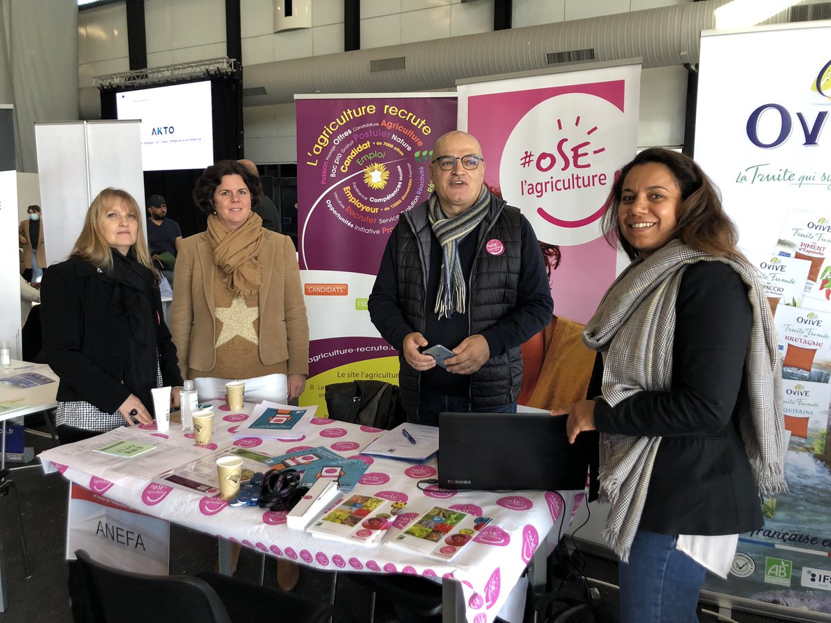 Pour la semaine des métiers de l’agriculture les ANEFA Nouvelle Aquitaine, au forum de l’emploi et de l’insertion professionnelle en faveur de l’intégration des réfugiés.<a href="/AnefaPoitou/">ANEFA POITOU-MARITIME</a> #anefa24 #anefa40 <a href="/anefa_gironde/">ANEFA Gironde</a> <a href="/ArefaLimousin/">AREFA Limousin</a> <a href="/OFII_France/">Office Français de l’Immigration et Intégration</a> <a href="/anefa/">anne rivett</a> @oselagriculture
