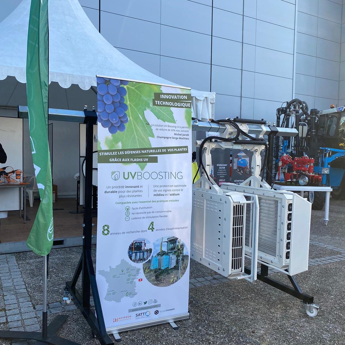 uvboosting's tweet photo. 🔔 C'est parti pour 4 jours au @VITeff 2021, le seul salon international dédié uniquement à ces techniques 🍷 Rendez-vous stand 3 - Allée Jéroboam - aux côtés de #DumontFranceCave !
👉 Venez nous rencontrer et échanger sur nos solutions !
#VITeff #AgTech https://t.co/IrlJW82ro3