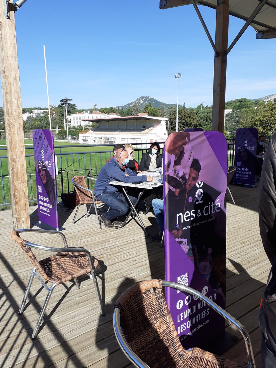 emalebatt's tweet photo. En direct du booster avec @Nes_et_Cite Merci au Rugby Club Aubagnais pour leur accueil ! @villedaubagne @cnied13 @DidierMartinPE https://t.co/A2VrTwAX5V