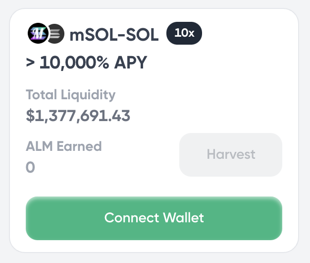 A new day (gm), a new pool. 

With your favorite nutty APYs. 

Hello mSOL-SOL 🐿

<a href="/AtrixProtocol/">Atrix</a> <a href="/MarinadeFinance/">Marinade 🛡️</a>