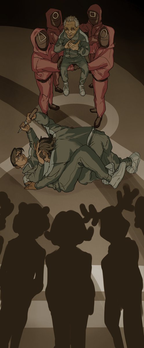 melonPanXmelon's tweet photo. SPOILERS AHEAD!!!!!
.
.
.
.
.
Any other #SquidGame fans out there?? I just finished the series and could not not-draw something about it! I mean, what a BASTARD (and you know who I'm referring to)!!
#Spoiler #seasonfinale #squidgamenetflix #squidgamefanart #gganbu #Traitor https://t.co/vzMtVpV539