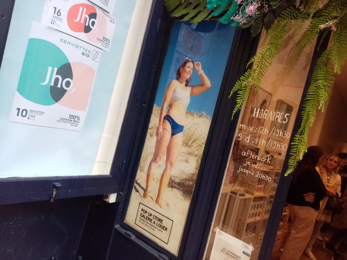 Un magasin de règles pour des protections bio... C'est éphémère, mais c'est aussi unique <a href="/_jho_fr/">jho</a> #Paris