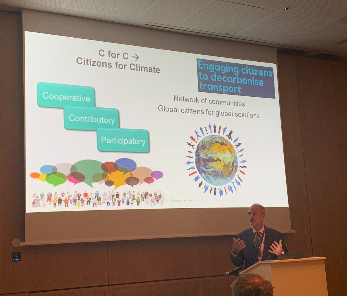 AmditisA's tweet photo. Mobility out of box; Citizens are very powerful actors to identify real problems, local needs. #Citizen #observatories for #mobility; C for C; lunching a new slogan about the role of #cooperative #contributory #participatory solutions on mobility at #ITSHamburg2021 @ERTICO https://t.co/8SfTc4xAq1